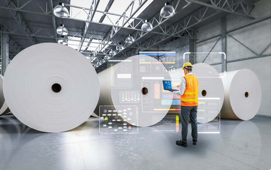 Industrieanlage mit gesicherten Zugängen